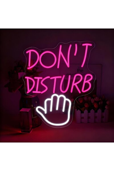 Slasa Don’t Disturb Neon Sign Wall Art with 6mm Acrylic Base 32 × 40 cm