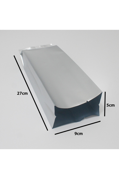 Generic 30 قطعة من أكياس تغليف القهوة اللون فضي الأبعاد 27×9×5