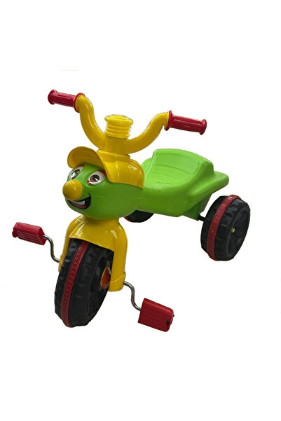 Burak Tricicleta pentru copii Toys Funny Green cu claxon si pedale, greutate ...