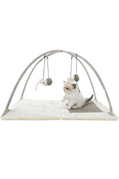 Trixie Junior Scratching Mat with Arch for Cats - GREY/60X33X42CM