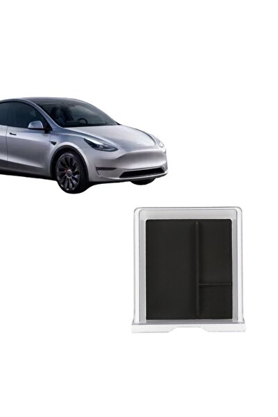 TESLA Juniper Armrest Organizer - with Removable Pads - Transparent and Black