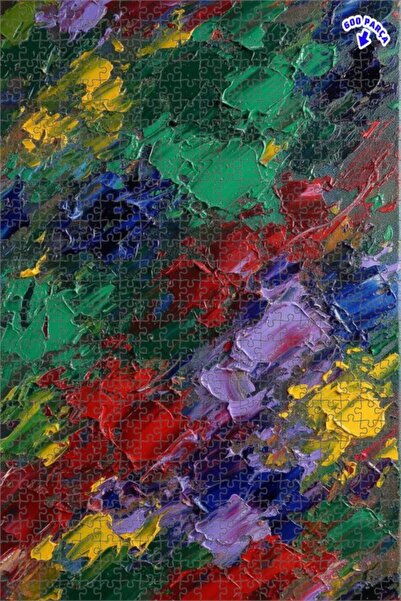 Teona Ahşap لغز خشبي بمظهر الزيت الألوان القوية 600 قطعة 50×35
