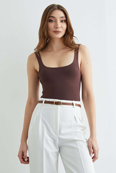 Fulla Moda Basic U-Neck Snap Body