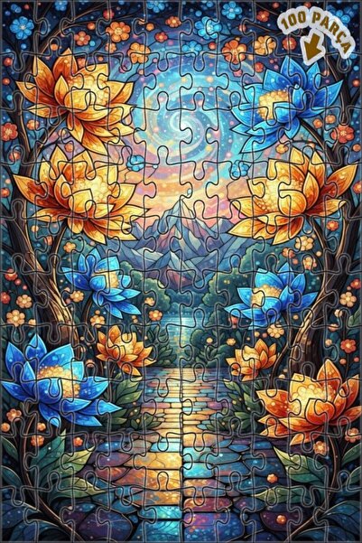 Teona Ahşap لغز خشبي مؤطر من طبقتين من ماركة Miracle Garden Breeze، 100 قطعة،...