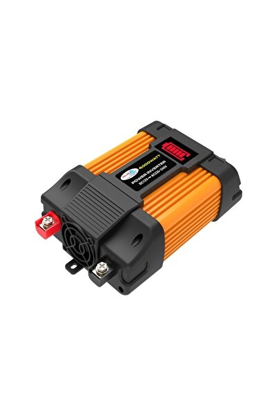 AyShop 12v-220v Led Göstergeli Çift Usb Sürekli 400w Tepe 4000w Akü 12v Çakma...
