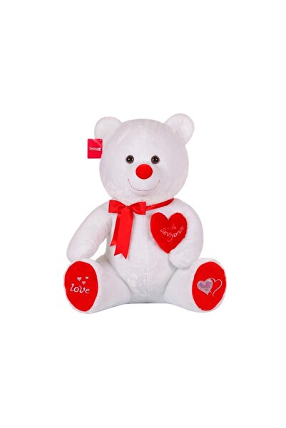 My Reality Fashion 1054B لعبة الدب البني 70 سم باللون الأبيض