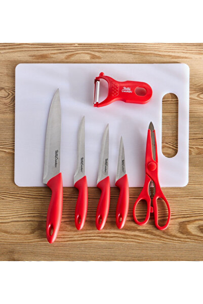 BETTY CROCKER 7-Piece Knife and Cutting Board Set
