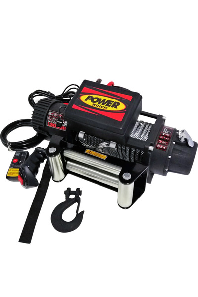 Power Winch 13500 lb Çelik Halatlı Off-Road 4x4 Elektrikli Vinç 12 V