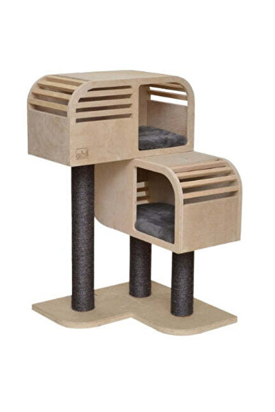 Ebi Atlas 90 Scratching Post for Cats - BROWN/57X56X93CM