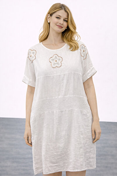 onix فستان مطرز بالزهور K24924