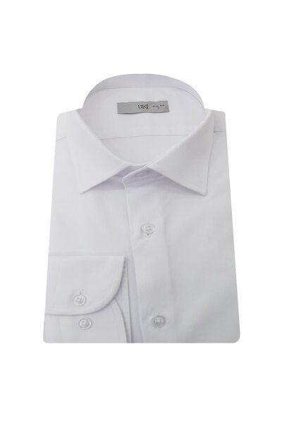 Uki BEYAZ Pamuk Saten Gömlek