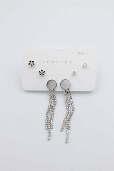MENESSA Multiple Set Earrings - Silver