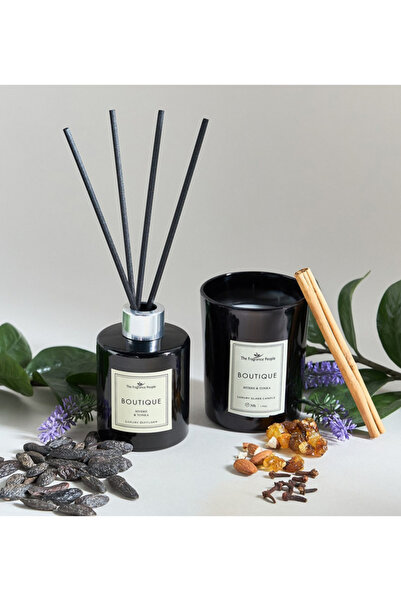 Generic Myrrh and Tonka Scented Jar Candle and Diffuser Gift Set