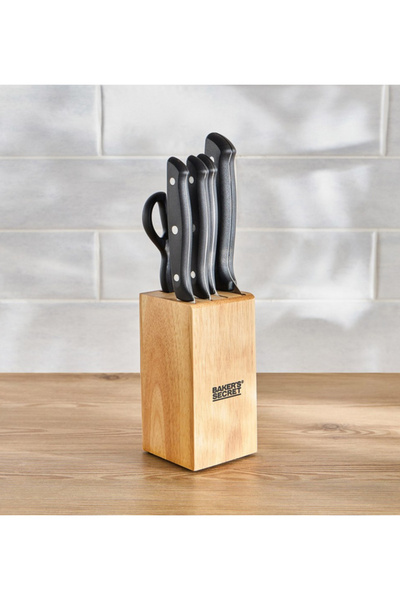 Baker's Secret 6-Piece Knife Block Set
