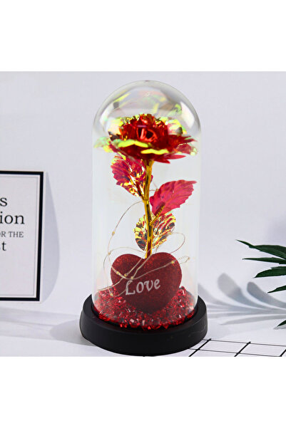 Three top online Trandafir etern în cupolă cu mărgele inimă iluminate cu LED,...
