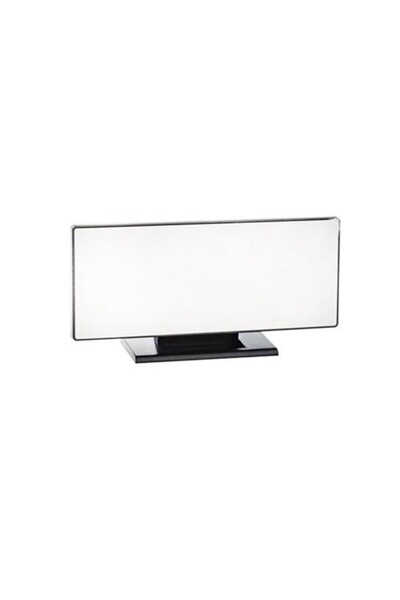 zola Table clock, digital, with alarm and thermometer, mirror style, 19x10 cm