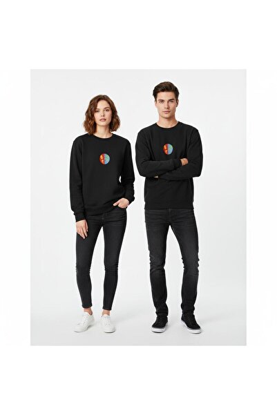 Primo Tekstil Φούτερ Unisex με Μίνιμαλ Κέντημα, Λαιμόκοψη Ποδηλάτου, Μακρυμάν...