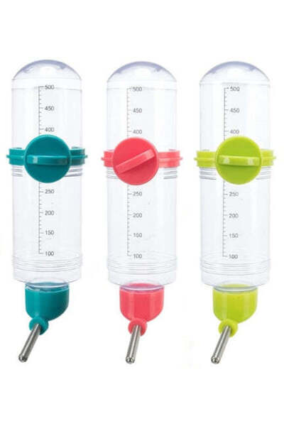 Trixie زجاجة ماء شفافة للحيوانات الأليفة الصغيرة - فيروزي/500 مل