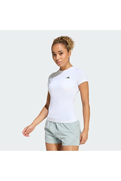 adidas Power Essentials Workout White Women's T-Shirt Jz3312