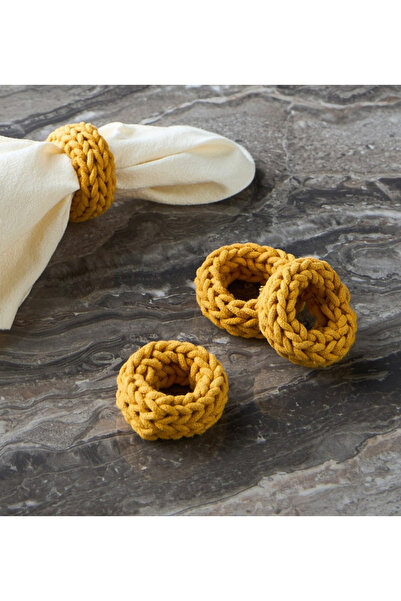 Mondo 4-Piece Napkin Ring Set - 2.5 cm