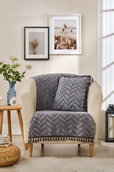 Loselya Single Tufted Bohemian Sofa Cover - Chenille Textured Non-Slip Sofa W...