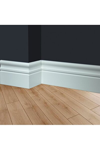 balkanlarparke SÜPÜRGELİK YALI U 14 MDF ÜZERİ LAKE PVC (14cmx15mmx250cm)