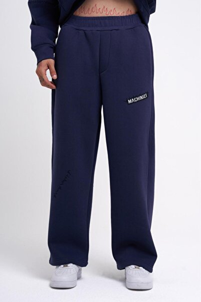 Machinist Ανδρικό φαρδύ παντελόνι φόρμας oversized Midnight Blue