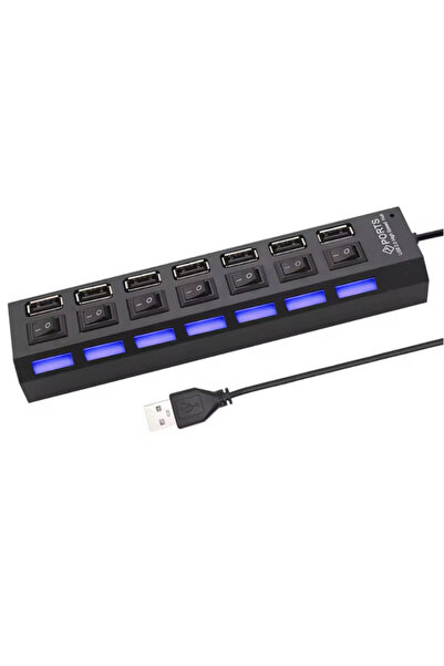 OEM USB 2.0 Hub with 7 Ports and Individual Switches – Fast Transfer 480 Mbps