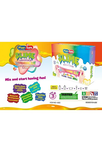 Play Toys مجموعة سلايم بلاي تويز DIY، مقاومة للتغير اللوني