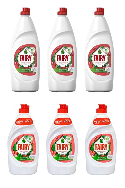 Fairy Detergent lichid de vase 450ml Rodie x3 + 750ml Rodie x3 Set de 6