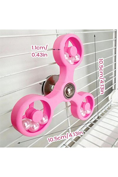 Choice1 لعبة دوارة تفاعلية من بينك بيرد تويز، ملحقات قفص لطيور الكاتيل والكون...