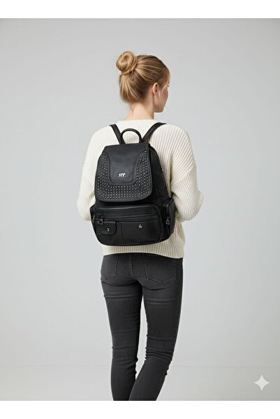 571 ÇANTA 571 Washed Leather Backpack & Shoulder Bag