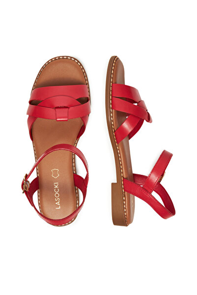 LASOCKI sandale pentru femei roșii RST-KM215-02