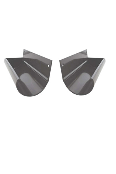 Renoplast Capac pentru jgheab R50 (set dreapta + stânga) Gri RAL 7037