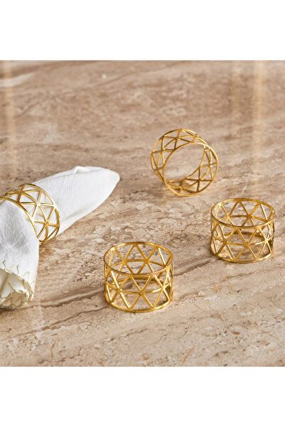 qubba 4-Piece Napkin Ring - 5 cm