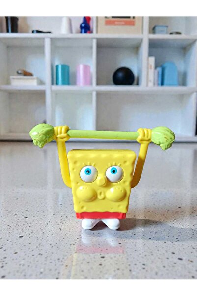 Hureggo لعبة فينتاج سبونج بوب لرفع الأثقال وقياس الارتفاع 7 سم