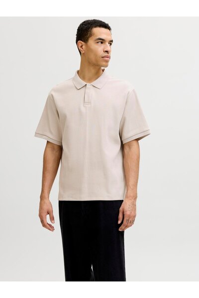 Jack & Jones JJEHARRISON STRUCTURE POLO SS LN Moonbeam