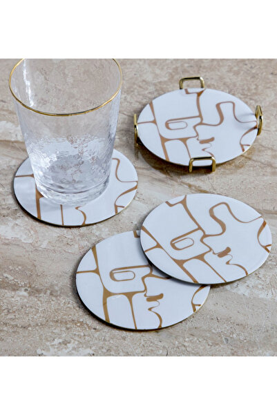 Amirah 4-Piece Coaster Set - 10 x 10 cm