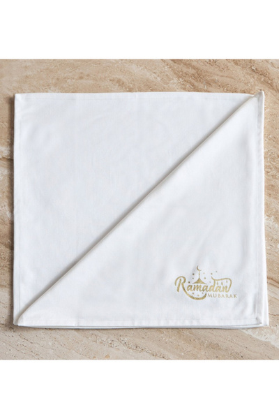 Generic Ramadan Mubarak 4-Piece Napkin Set - 45 x 45 cm