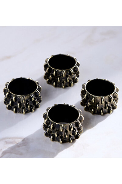 Generic Doree Retro 4-Piece Napkin Ring Set