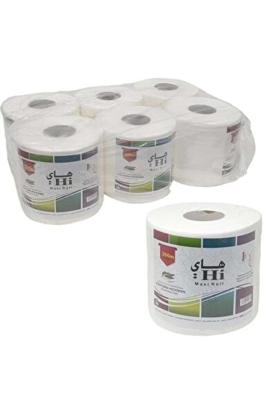 Hala مناديل مطبخ | لفة كبيرة عالية | 350 متر (6 لفات)