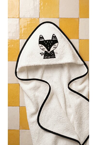 Minteks عباءة أطفال ورضع مطرزة بنقش القطط مصنوعة من القطن الاسكندنافي 100%