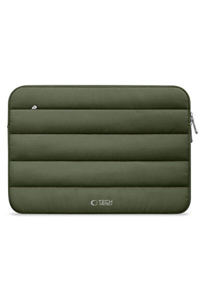 Tech-Protect Fluffy Laptop Sleeve 15/16" Army Green, Shock-Absorbent