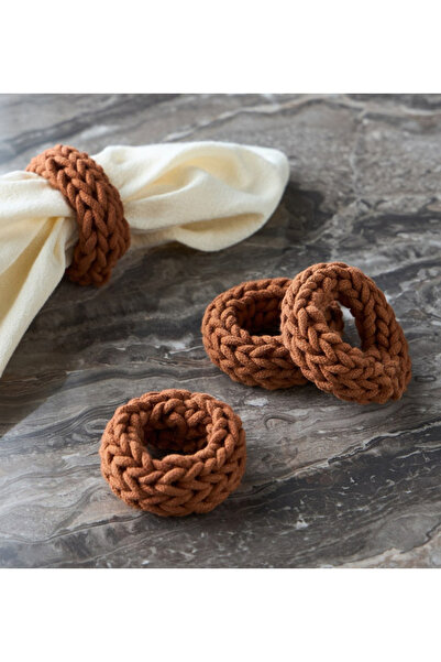 Mondo 4-Piece Napkin Ring Set - 2.5 cm