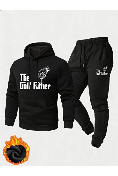 LAND MODA Σετ φλις με κουκούλα και φόρμα