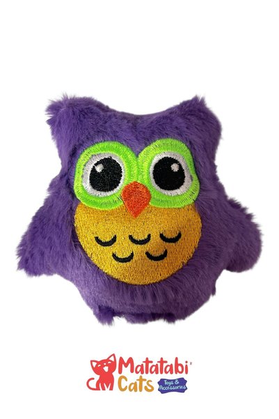 MATATABİ CATS Owl Plush Cat Toy – Durable and Fun Toy for Cats with Matatabi Content