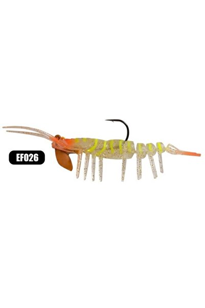 ONURAVBAYİİ Effe Silikon Karides Caridina 6,5 gr 76mm (7,6cm) uv & glow etkil...