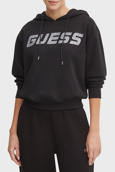 Guess Cecilia Taşlı Pamuklu Regular Fit Crop Sweat V4BQ25KC3D2  SWEAT V4BQ25 ...