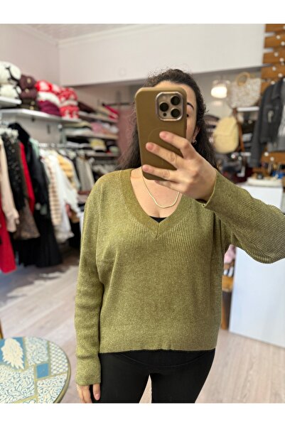 ALVWOMAN V-Neck Slim Knitwear Sweater