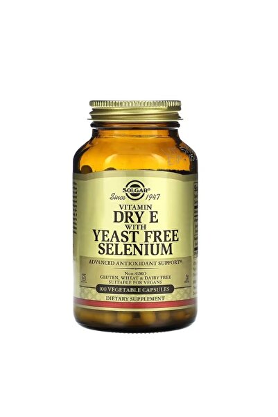 Solgar Vitamin Dry E cu Yeast Free Selenium 100 capsule vegetale -
